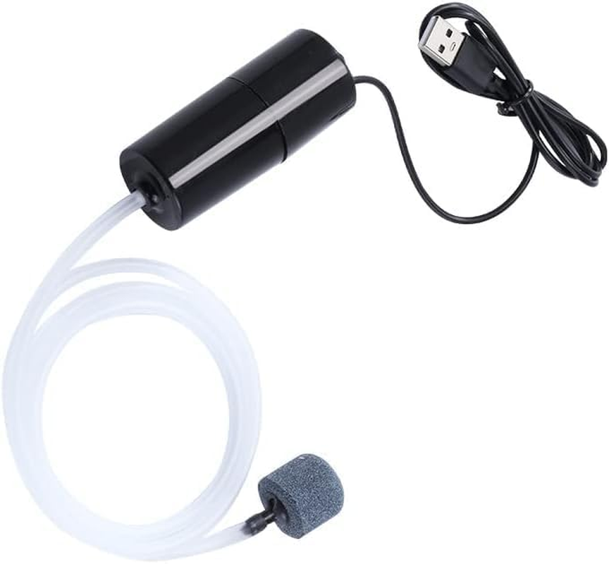 Aquarium Air Pump，Portable Mini USB Aquarium Fish Tank Oxygen Air Pump,Mute Energy Saving Supplies Accessories.