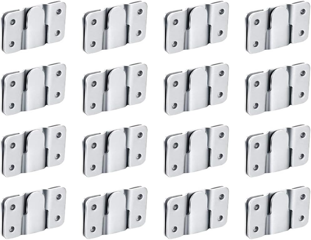 Angoily 16 Pairs Heavy Duty Picture Frame Hangers Mountain Character Buckle Mirror Mount Clips Interlocking Hooks for Wall Mirror and Frame Hanging image number 5