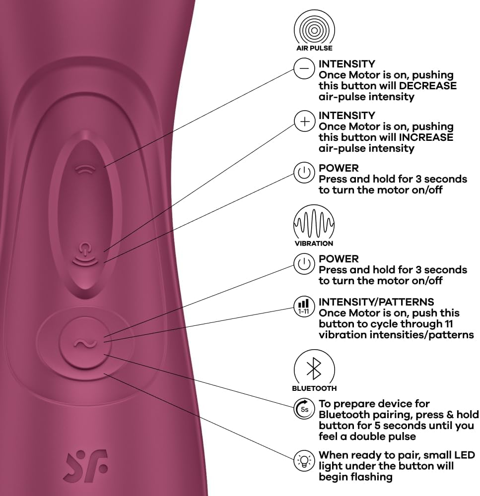 Satisfyer Pro 2 Generation 3 with Liquid Air Technology, Vibration and Bluetooth/App - Wine Red image number 1