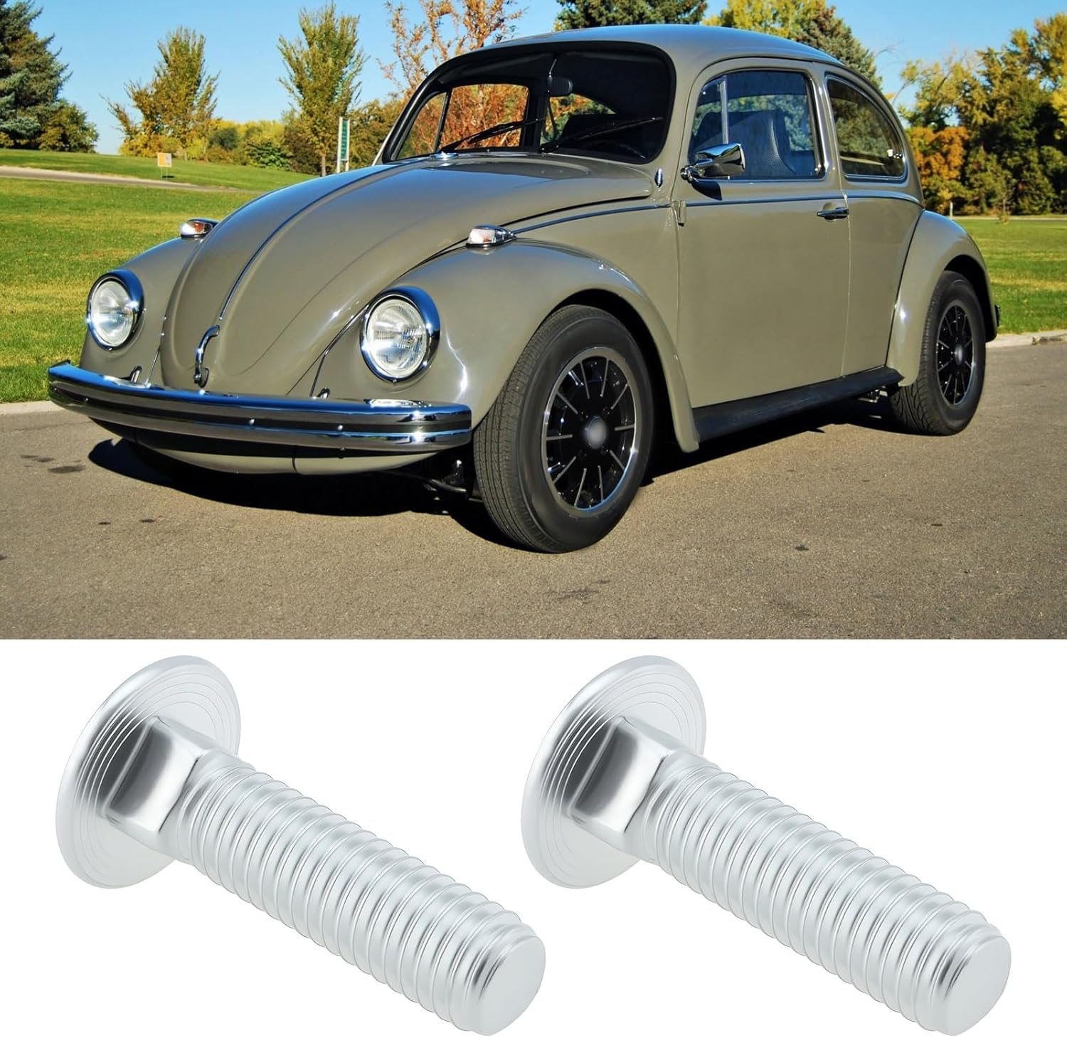 SG Store 4Pcs Car Collision Avoidance Bumper Chrome Screw M8X30Mm 113707191B Compatible with VW Kaefer image number 5