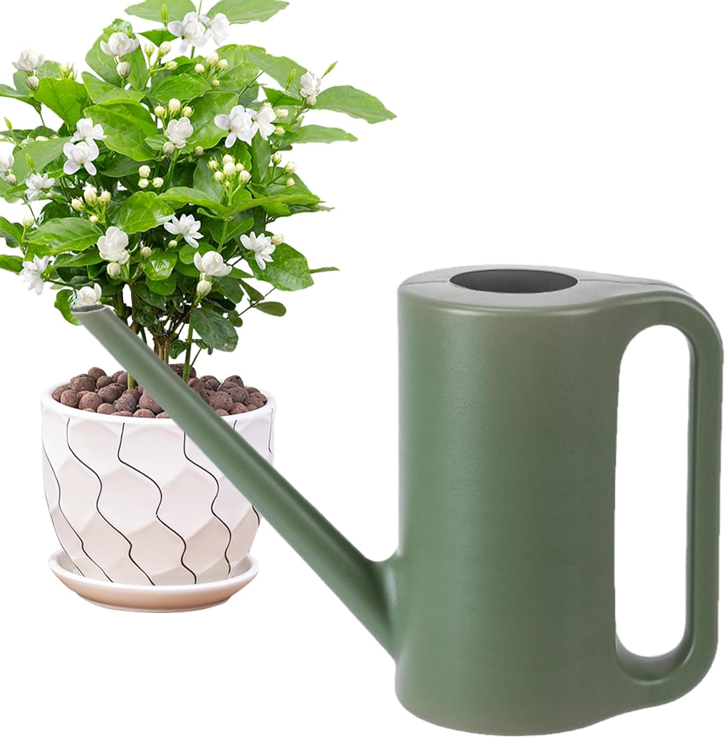 Zasdvn Indoor Watering Can,Decorative Gardening Watering Can with Long Spout - Semi-Opening Garden Supplies, Water Can for House, Balcony, Lawn image number 3
