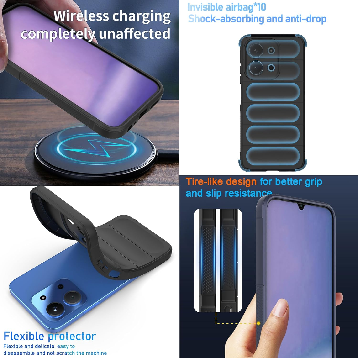 ESHUYI Liquid Silicone Case for Xiaomi Redmi 15C (4G/5G) 173 Mm with Antibacterial Protection and Scratch-Resistant Soft Microfibre Lining, All-Round Protection Shockproof Mobile Phone Case, Green image number 6