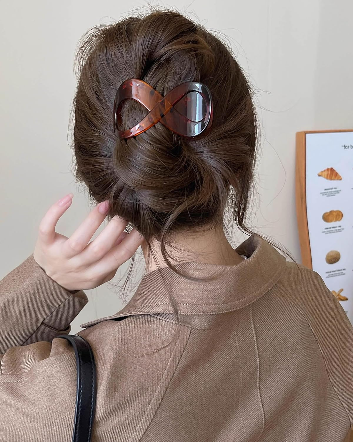 Kavya 5 Pcs Hair Claw Clip Hair Clips for Thick Hair Women, Non-Slip Hair Claws Large Hair Clip, Vintage Hair Accessories for Women and Girls image number 2