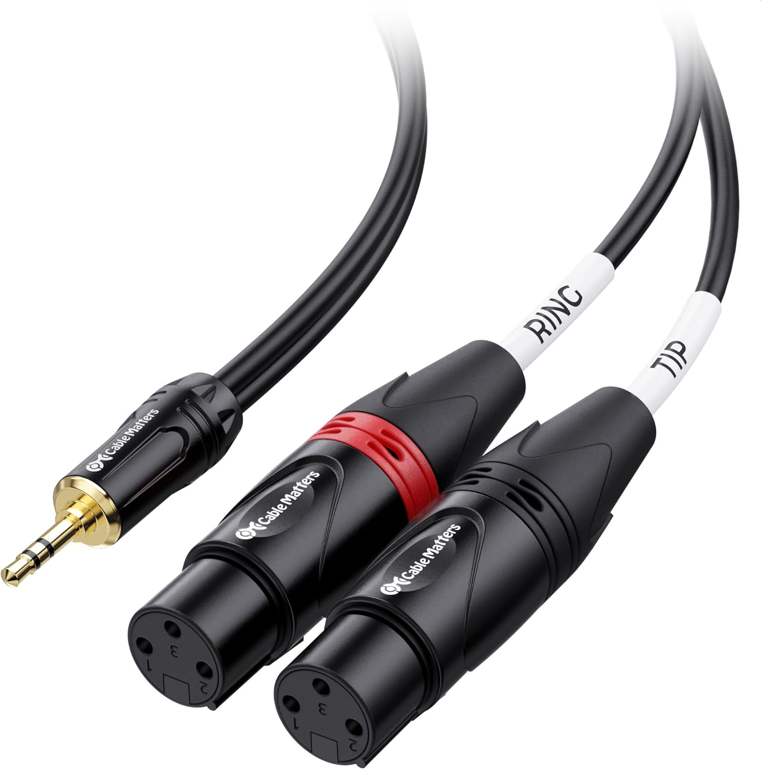 Cable Matters 3.5Mm 1/8 Inch TRS to 2 XLR Cable 6 Ft, Male to Female Aux to Dual XLR Breakout Cable image number 5