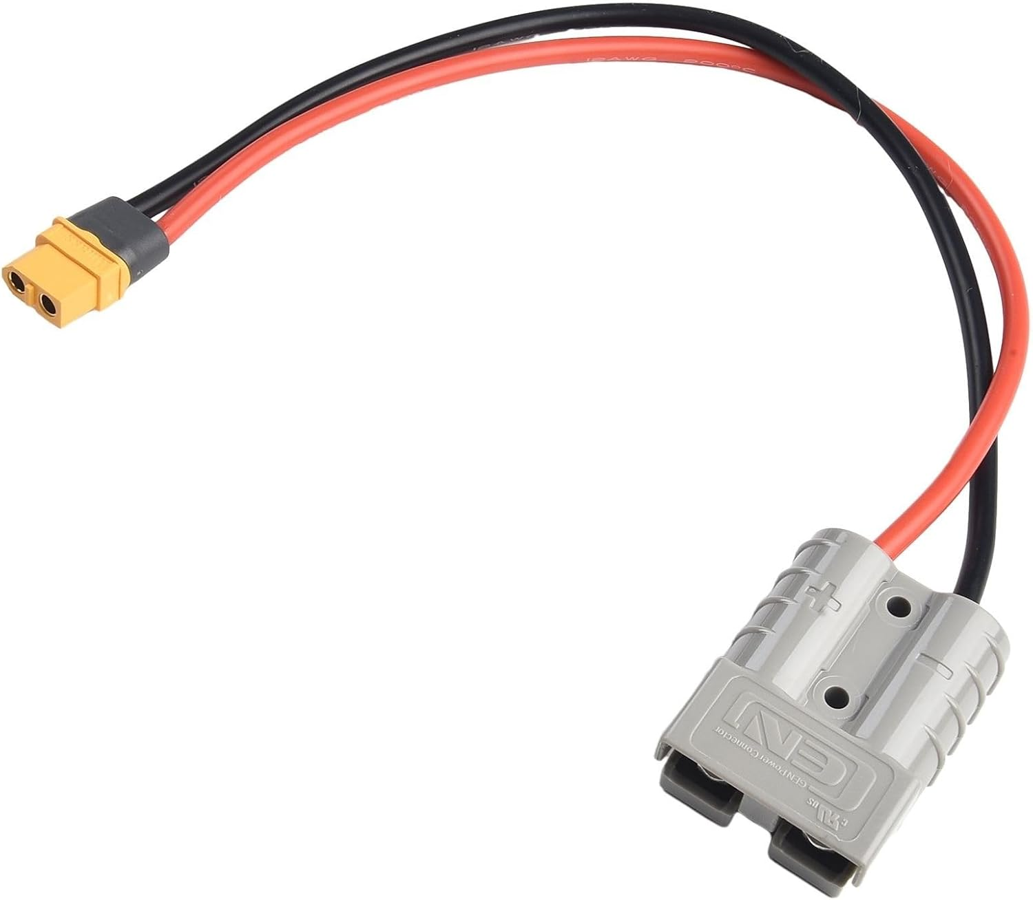 1PCS 50AMP 600V Charge Adapter Cable for Anderson Connector to for XT60 Adapter 12AWG 30Cm, 1181199774 image number 2