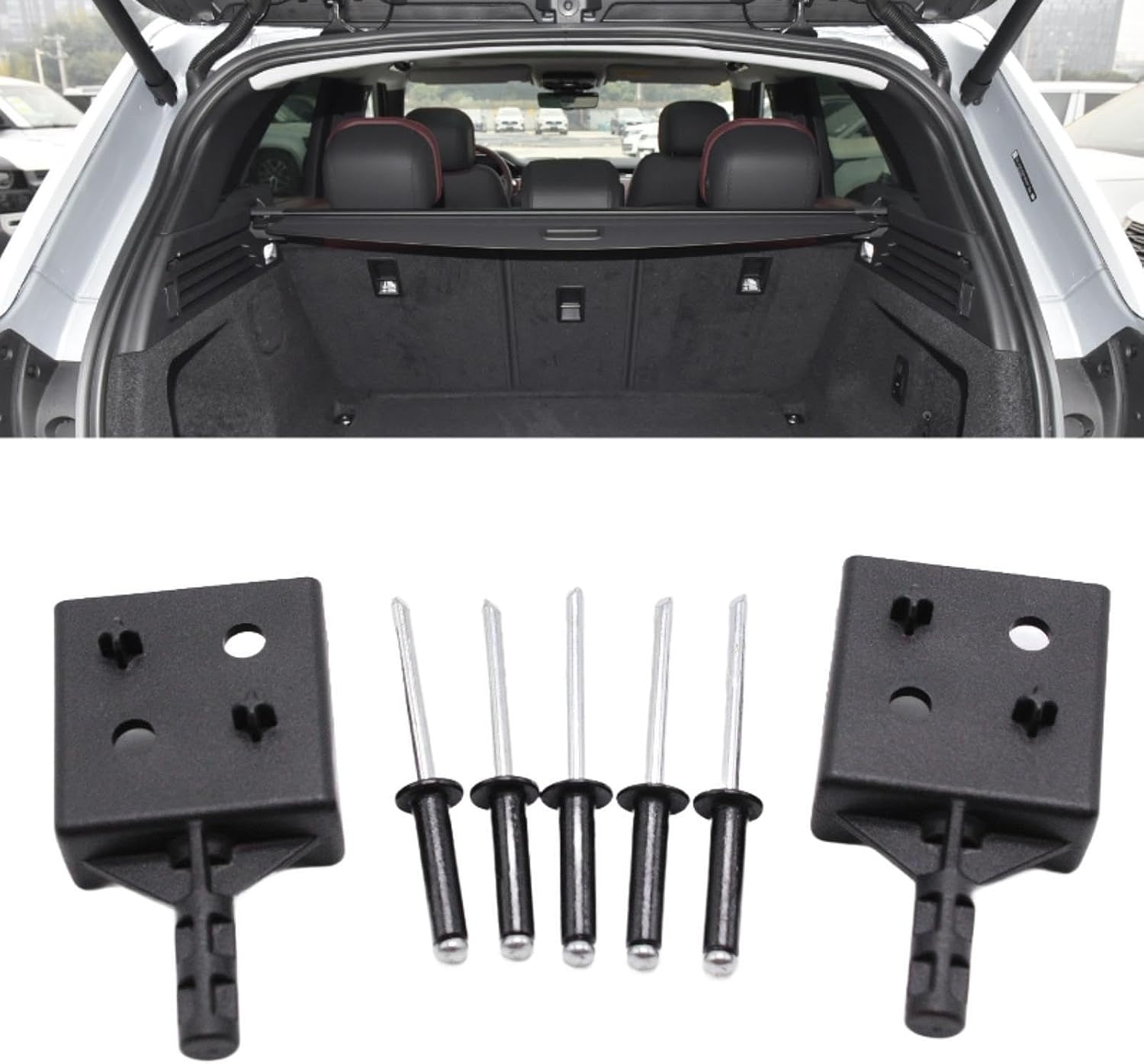 Mqetly 2Pcs Parcel Shelf Retaining Locating Pin Direct Replacement Easy Installation Spare Parts Buckle Clips for L405 image number 1