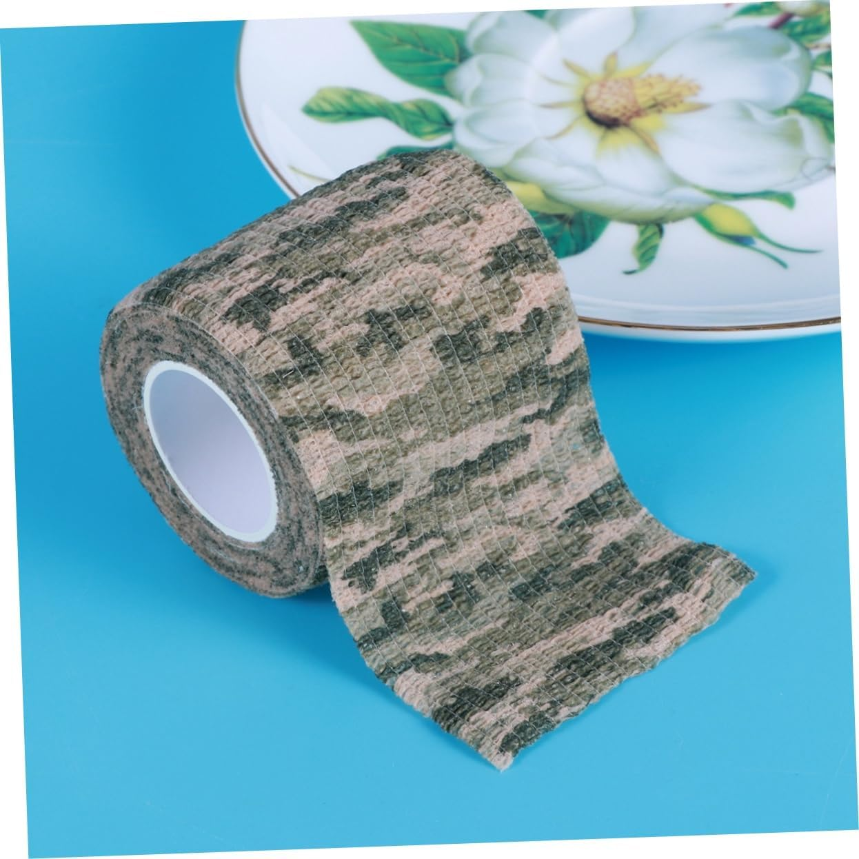 Camouflage Tape Self-Adhesive Telescopic Non-Woven for Outdoor Activities Enhances Grip Insulation image number 4
