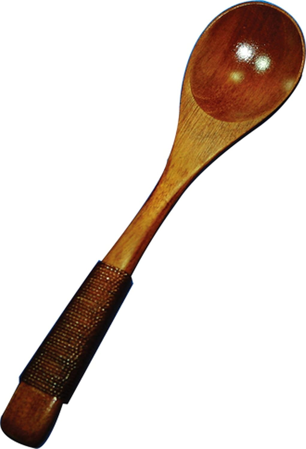 Yamashita Crafts 16073490 Thread Rolled Coffee Spoon, Brown, 5.3 X 1.2 Inches (13.5 X 3 Cm)