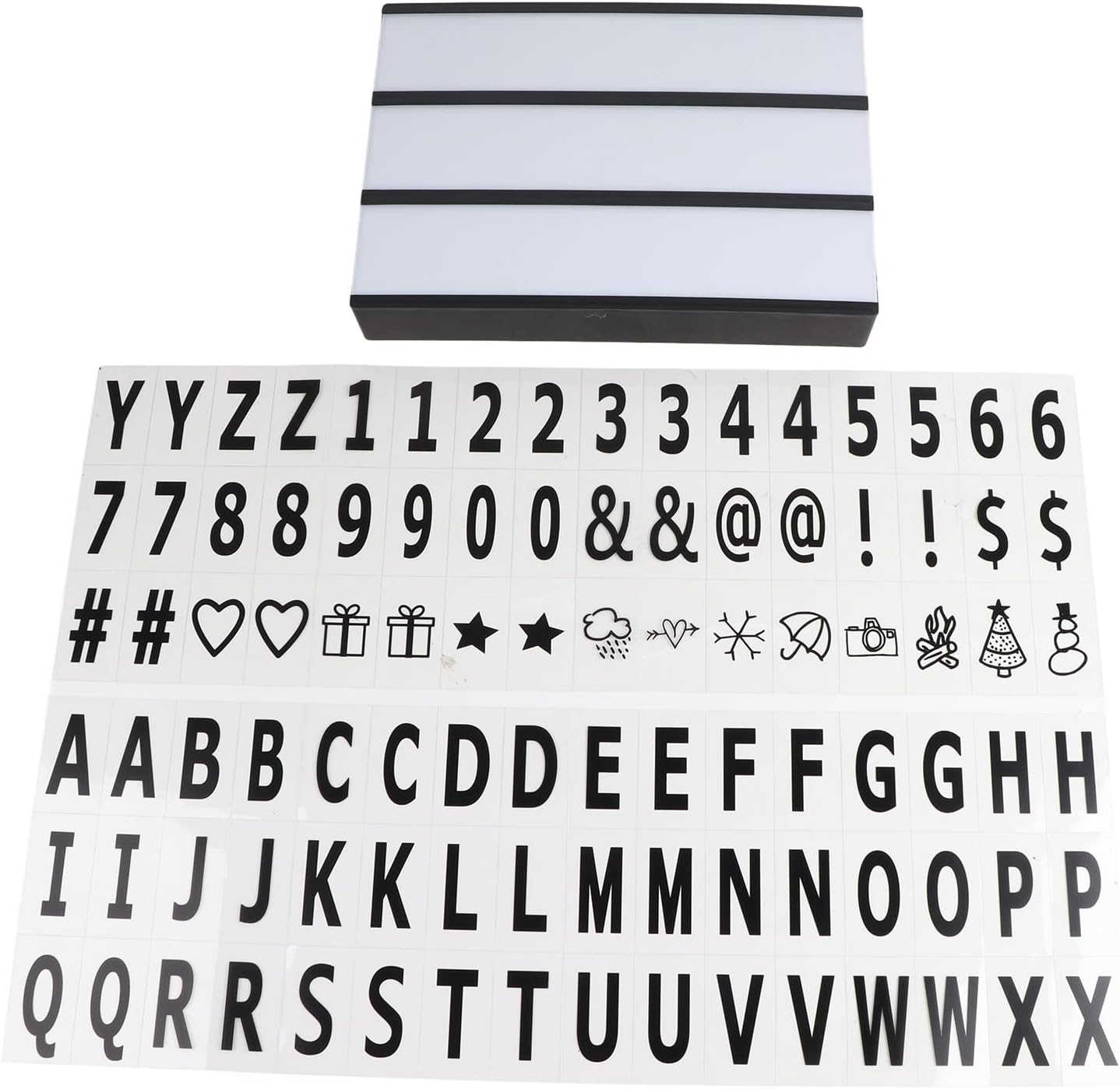 Create Your Own Light up Lettering with Rectangular DIY Acrylic Cinema Theme Luminous Box LED Lighting for Kids Playrooms image number 4