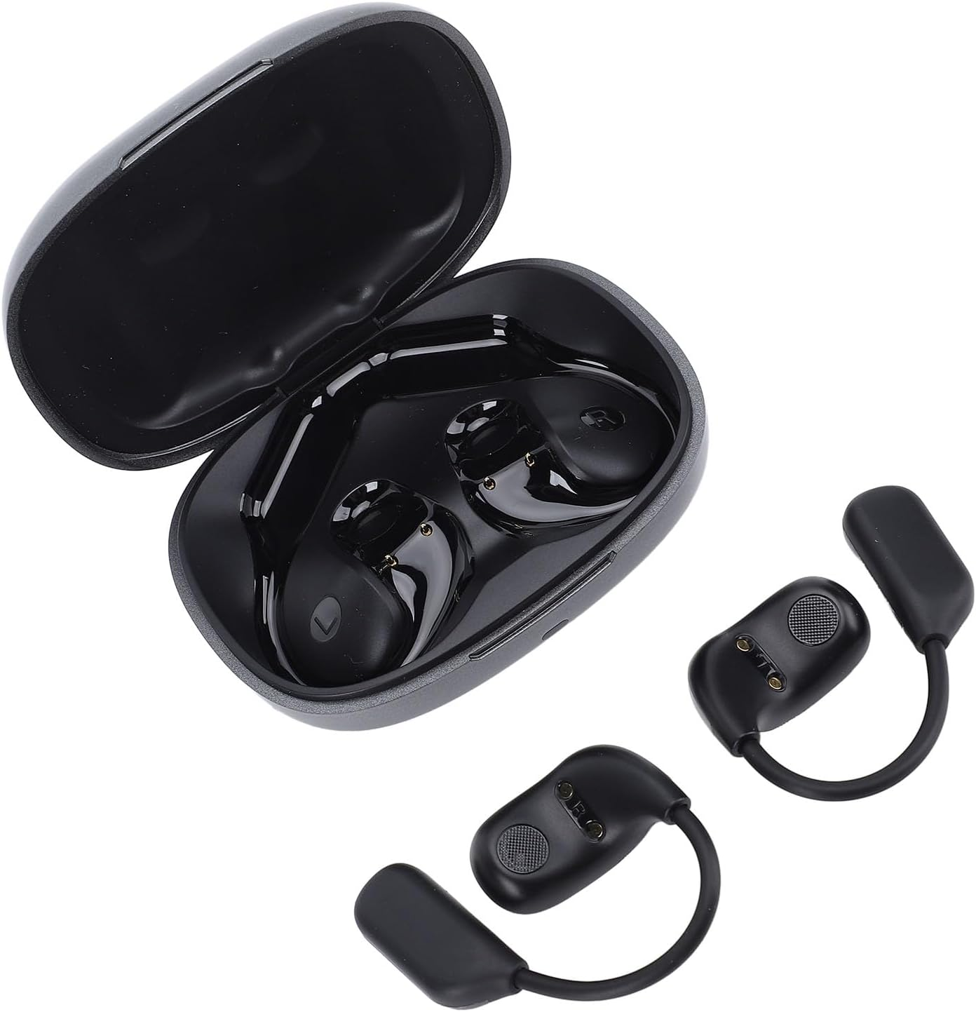 Yechiry Language Translator Device, JM16 AI 80 Languages BT Noise Cancelling Rain Proof Wireless Translation Earphone, Real Time Two Way for Business Settings