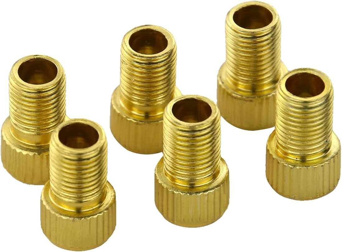 TORMEN Presta Valve Adaptors Convert Presta to Schrader for Bikes, E-Bikes, E-Scooters and Cars (Golden image number 3