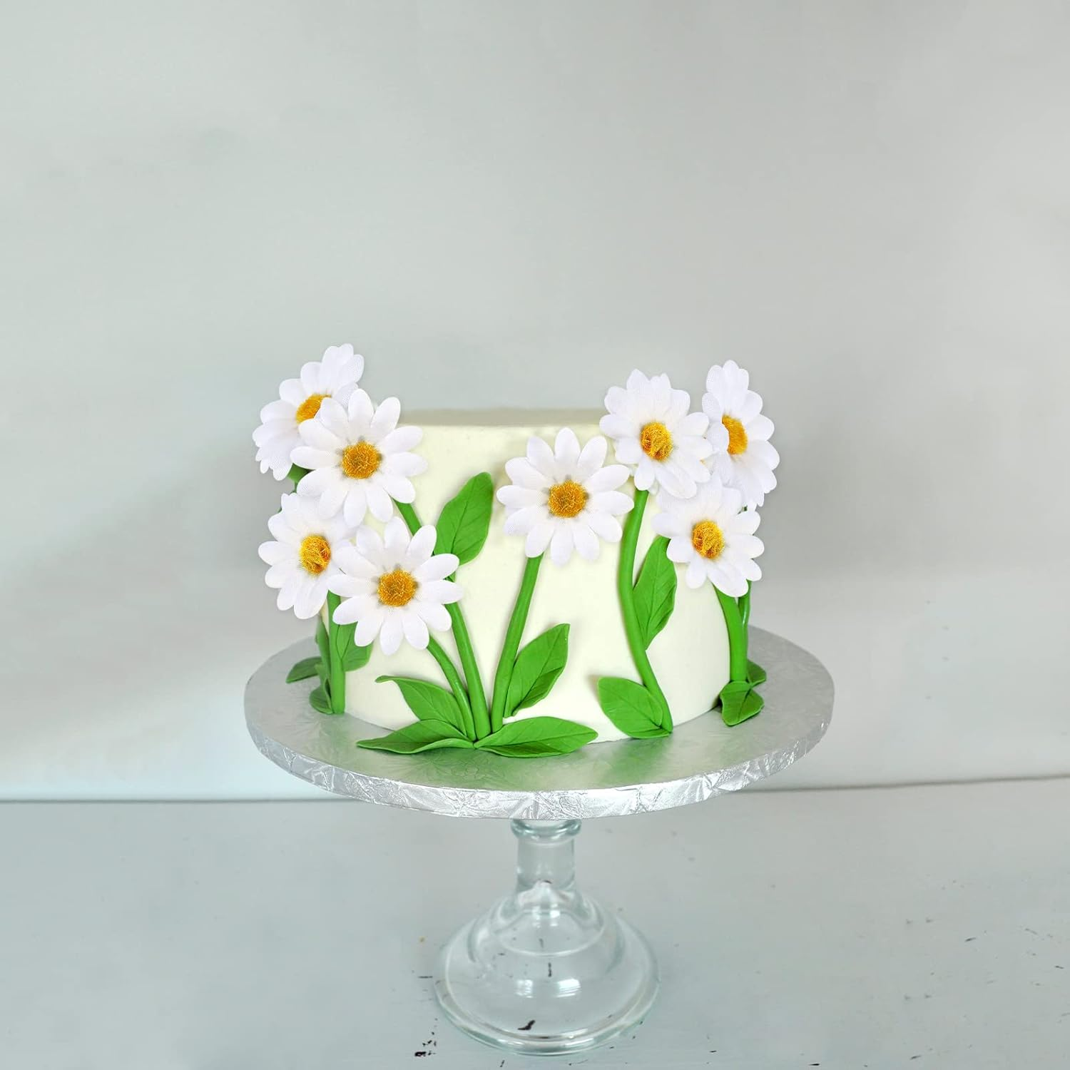 20PCS Daisy Cupcake Toppers Daisy Flower Cupcake Picks Flower Theme Spring Birthday Wedding Bridal Baby Shower Birthday Party Decoration Supplies White - Pinkq 2024 image number 6