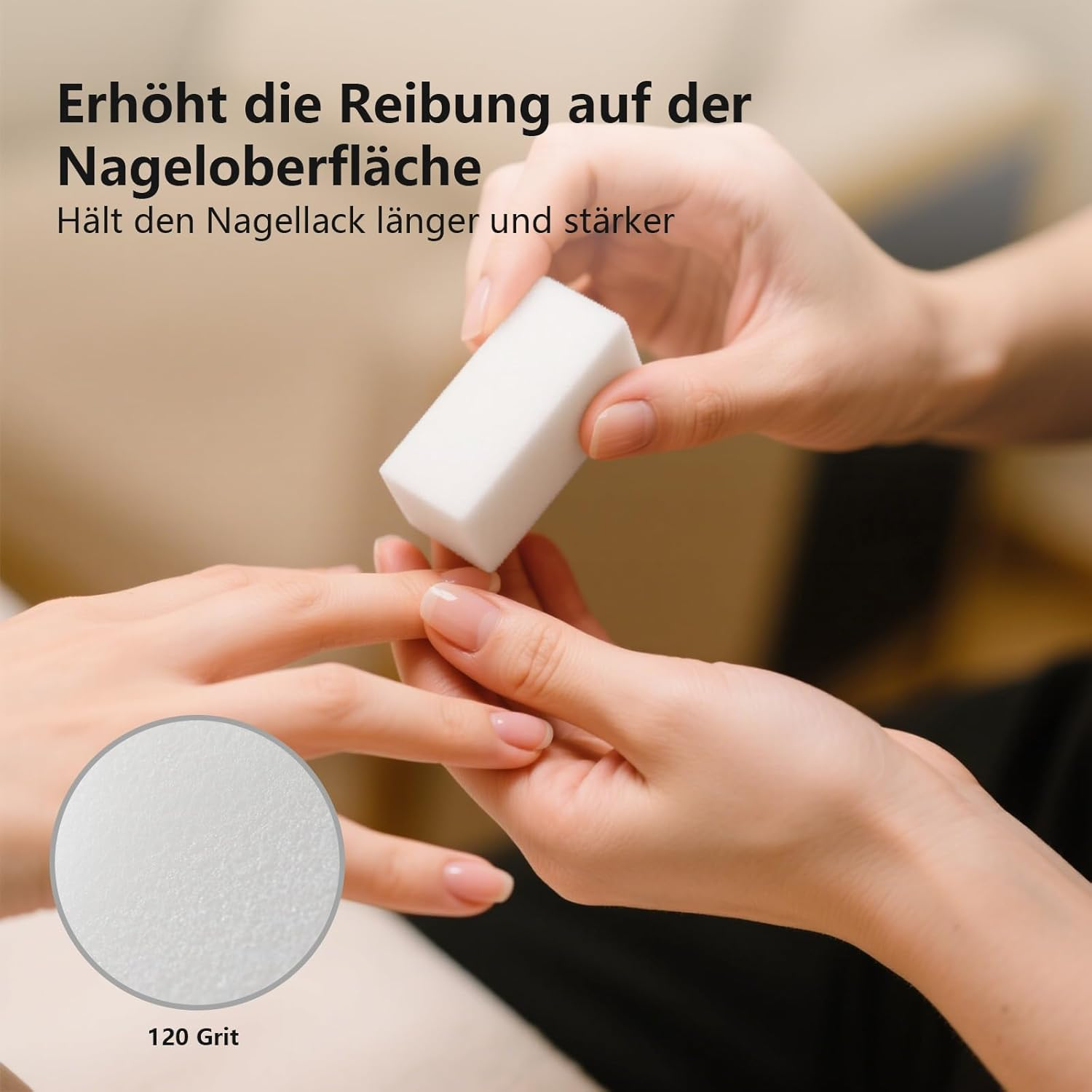 Set of 10 Nail File Nail Polishing Blocks, Buffer for Nail Art Tips, Professional Polishing File for Sanding Acrylic or Natural Gel Nails, 4 Washable Sides for Manicure image number 6