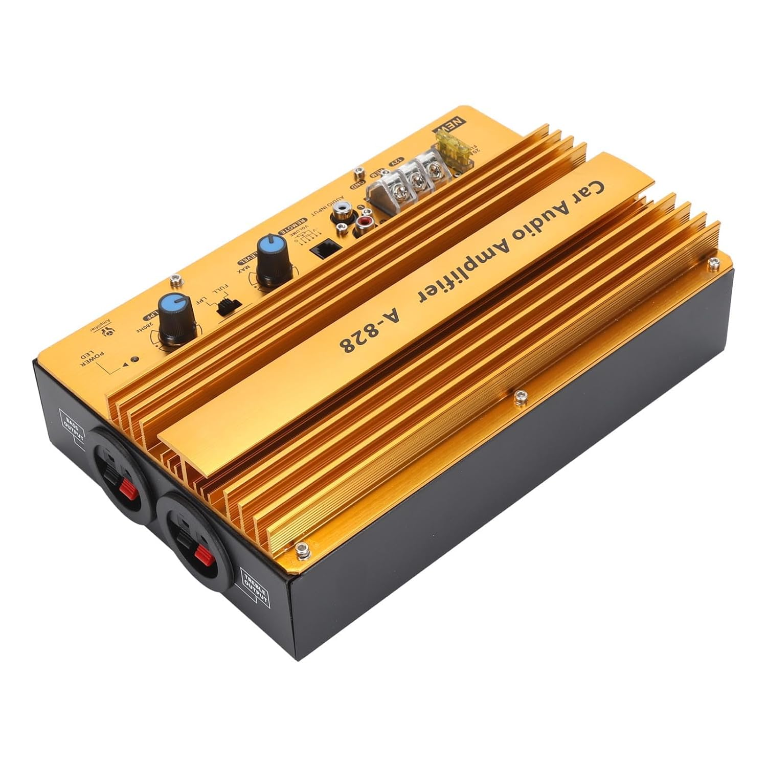 1280W Car Audio Amplifier High Power Subwoofer System 12V Aluminum Alloy Plate 12 Inch Woofer Speaker for Vehicle Sound Upgrade image number 1