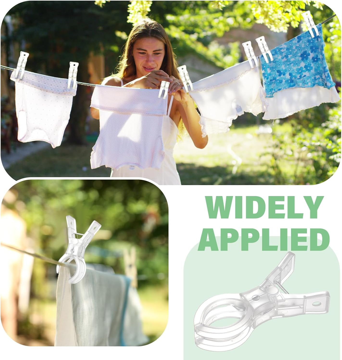 Lemonroad 10 Pack Large Balloon Arch Clips Plastic Transparent Spring Clamps 3.5 Inch Heavy Duty Clip for Balloon Arch Kit Birthday Decoration Crafts Backdrop Woodworking Photography Studios image number 5