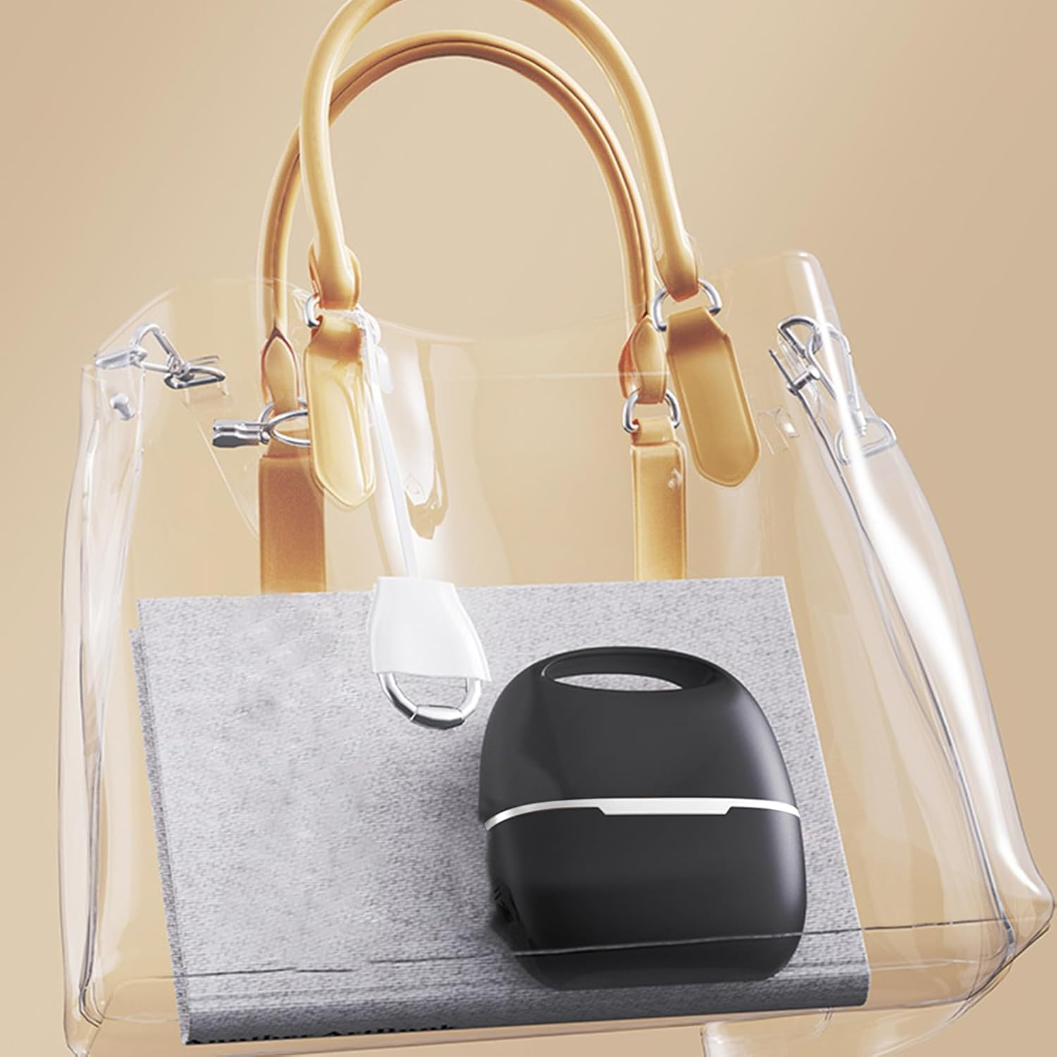 Nybhyjka Cordless Hair Straightener Brush - Cordless Hair Straightener Comb | Hair Styling Tool Less Frizz Smoother Straightening Brush for Travel Camping Girls Home Dorm image number 2