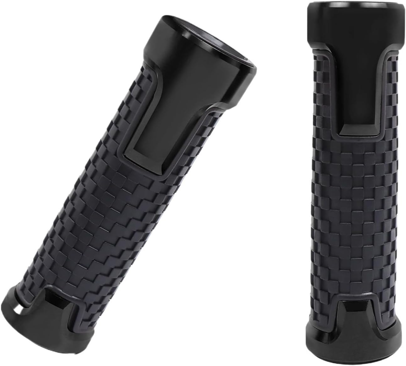 Jiningfushengdianzi Compatible with Kawasaki Ninja 250R 300 ER6 650 ZX6 ZX7 ZX9 ZX10 ZX12 ZX14 Z650 7/8'' 22MM Universal Motorcycle Handlebar Handle Grips End(Black) image number 2
