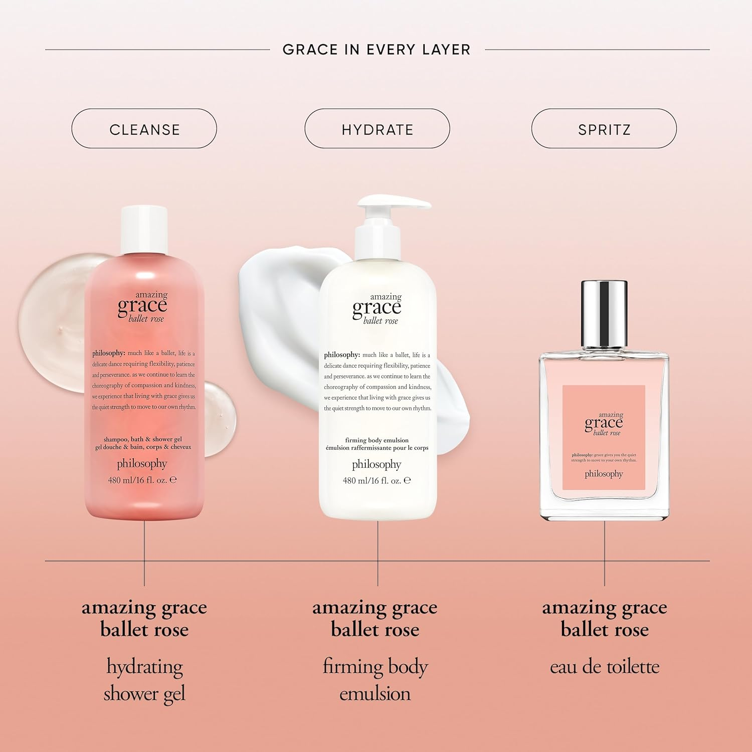 Philosophy Amazing Grace Ballet Rose Edt image number 2