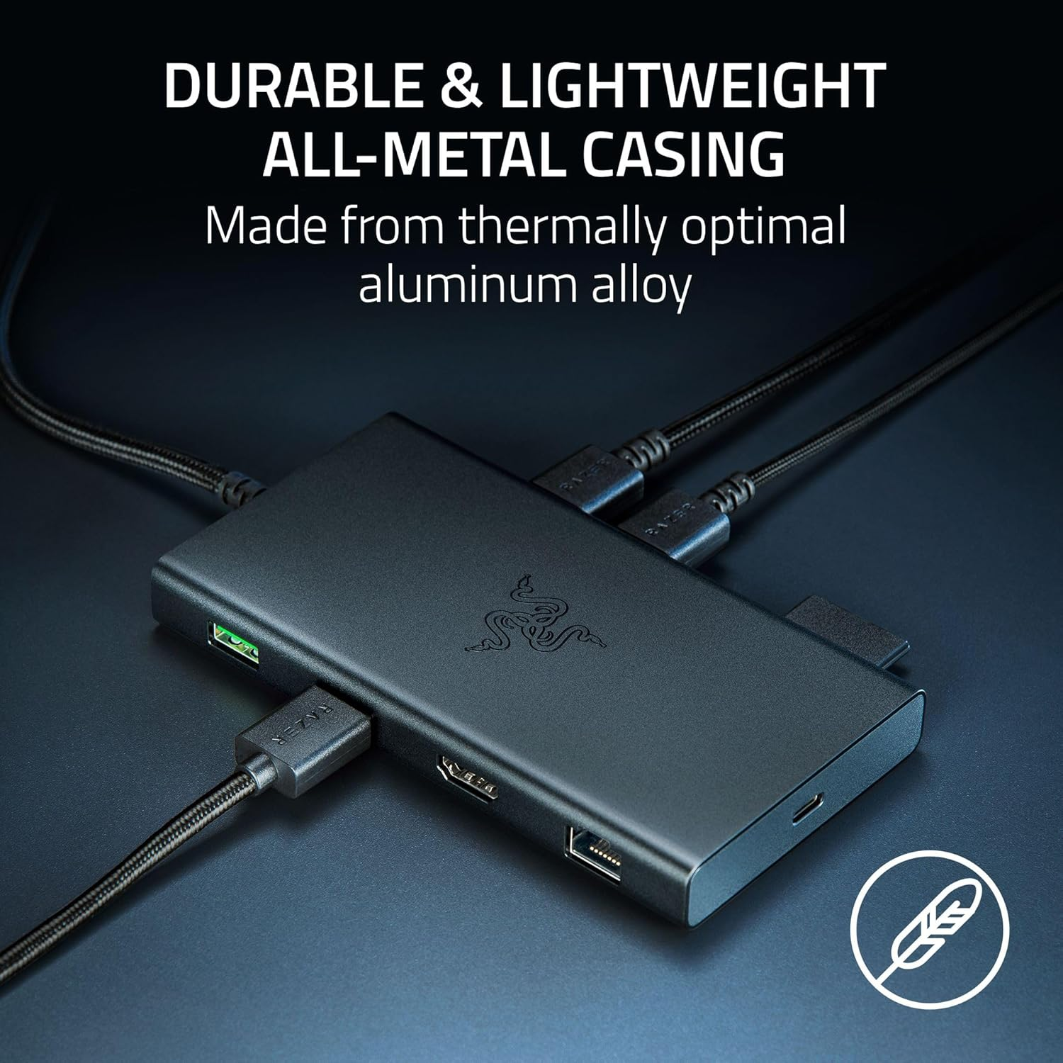 Razer USB-C Dock - 11 Ports with HDMI, Gigabit Ethernet, 3.5Mm Audio Port, USB-A & -C, Compatible with Windows and Mac (Screen Output with 4K, 7.1 Surround Sound) - Mercury White image number 4