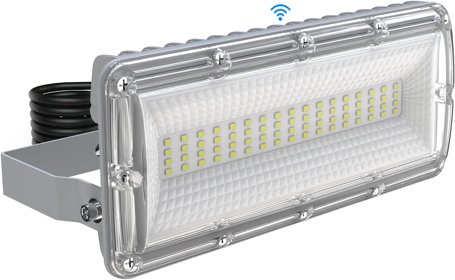 SUFUYA 50 W LED Outdoor Spotlight, 7000 LM Dusk to Dawn Floodlight, 6500 K Cool White Headlight with Twilight Sensor, IP67 Waterproof LED Floodlight, Adjustable 180&deg; for Garden, Backyard image number 3