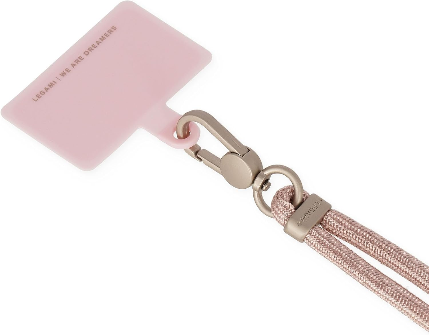 Legami Always Together Smartohone Laynard, 70 Cm Width, Rose Gold | Features Adjustable Neck Strap with a Secure Clasp | Includes a Durable Adhesive Sticker That Slides inside Your Phone Case