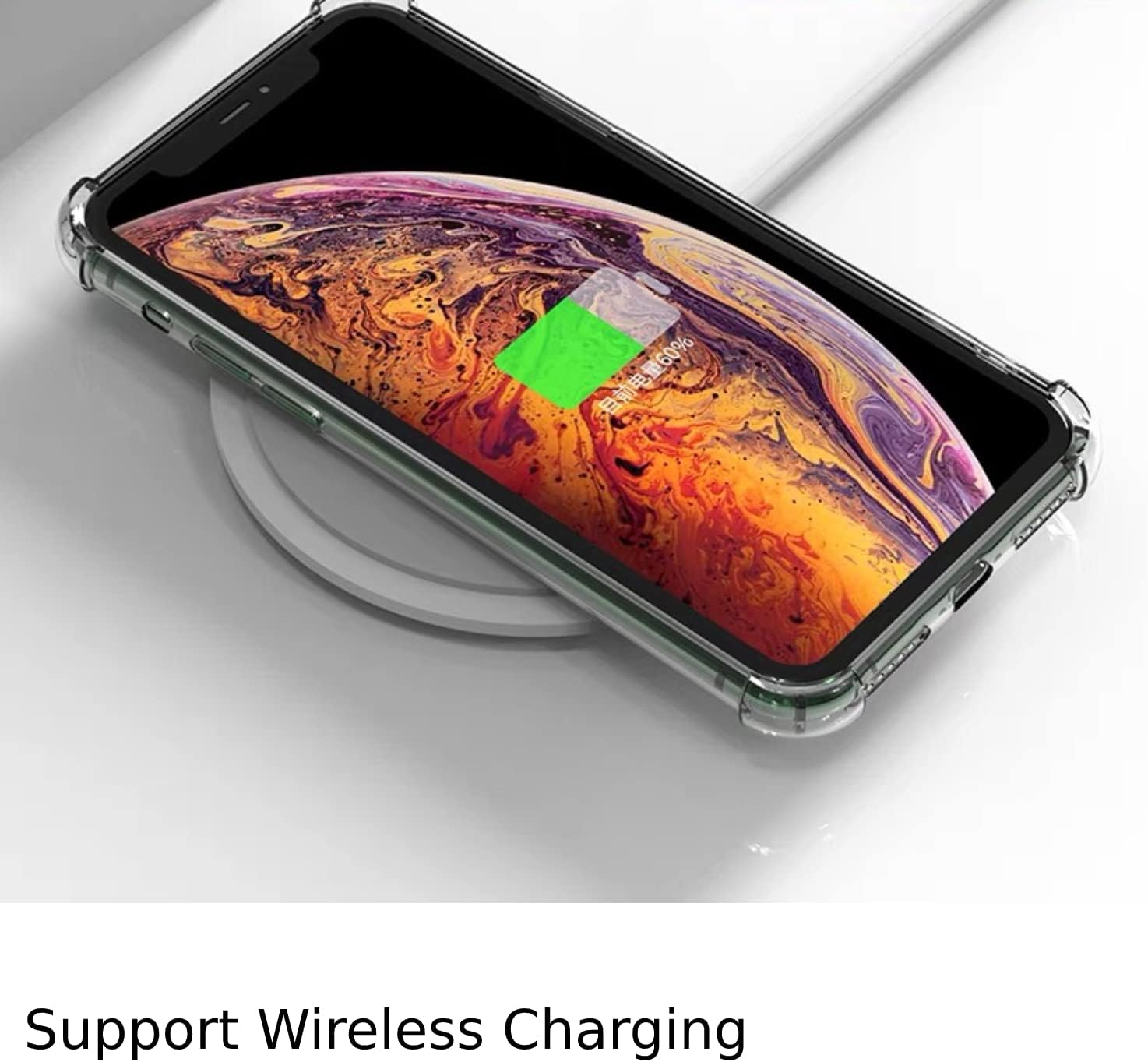 Retro Green Vintage Christmas Gnomes Case for Iphone Xs Max, Cute Cartoon Christmas Trees Snowflake Elements Pattern Case for Girls Boys Women Men, Trendy TPU Bumper Cover Case for Iphone Xs Max image number 4