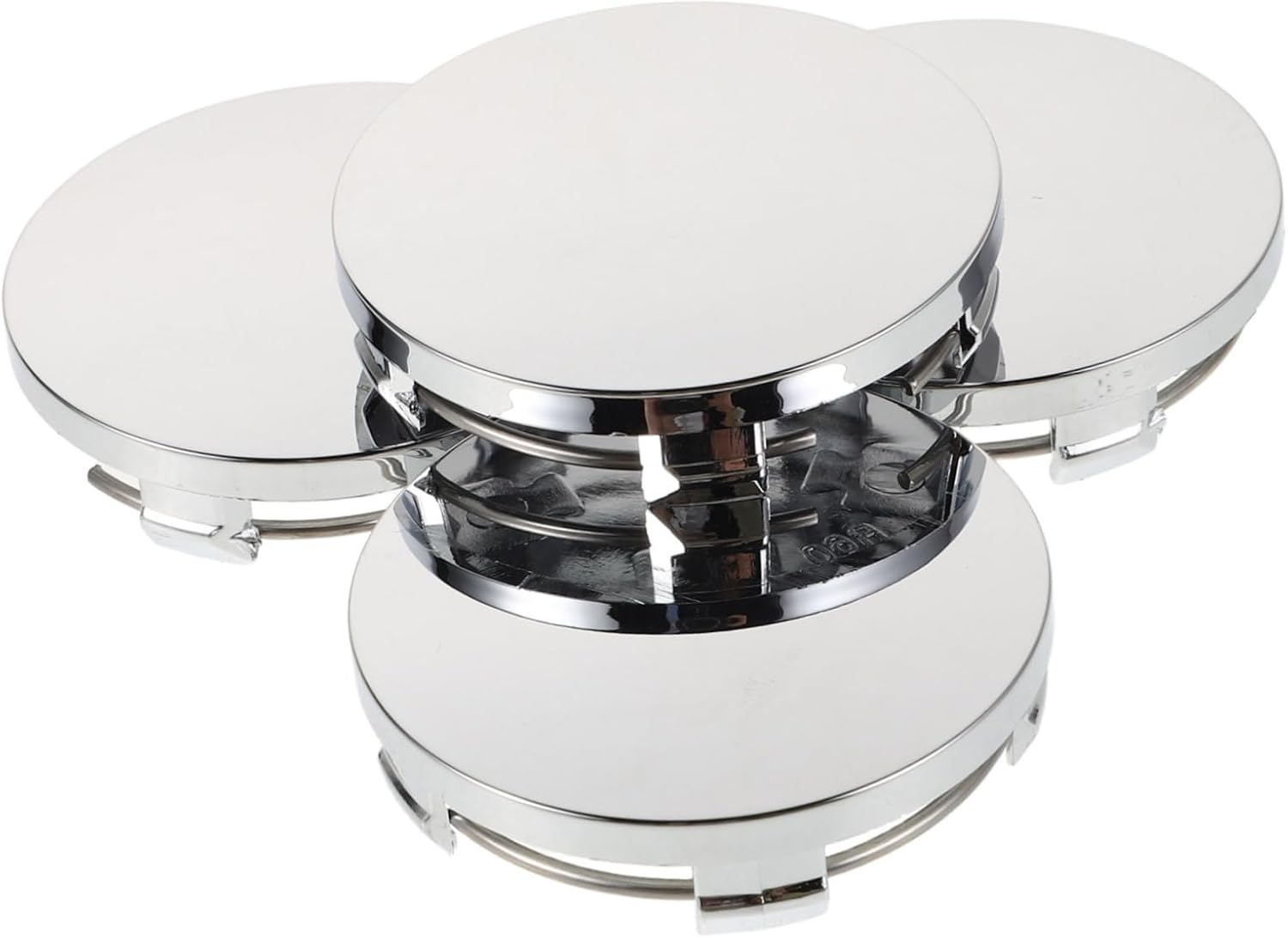 ELAYARD 4Pcs R60 Electroplated Wheel Center Caps 60Mm Outer Diameter 56Mm Inner Diameter Car Hubcaps Replacement Set for Automotive Wheel Hub Modification and Decoration image number 5