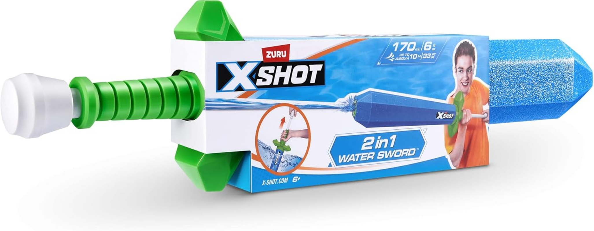 ZURU XSHOT Water Blaster Sword 2 in 1 image number 2