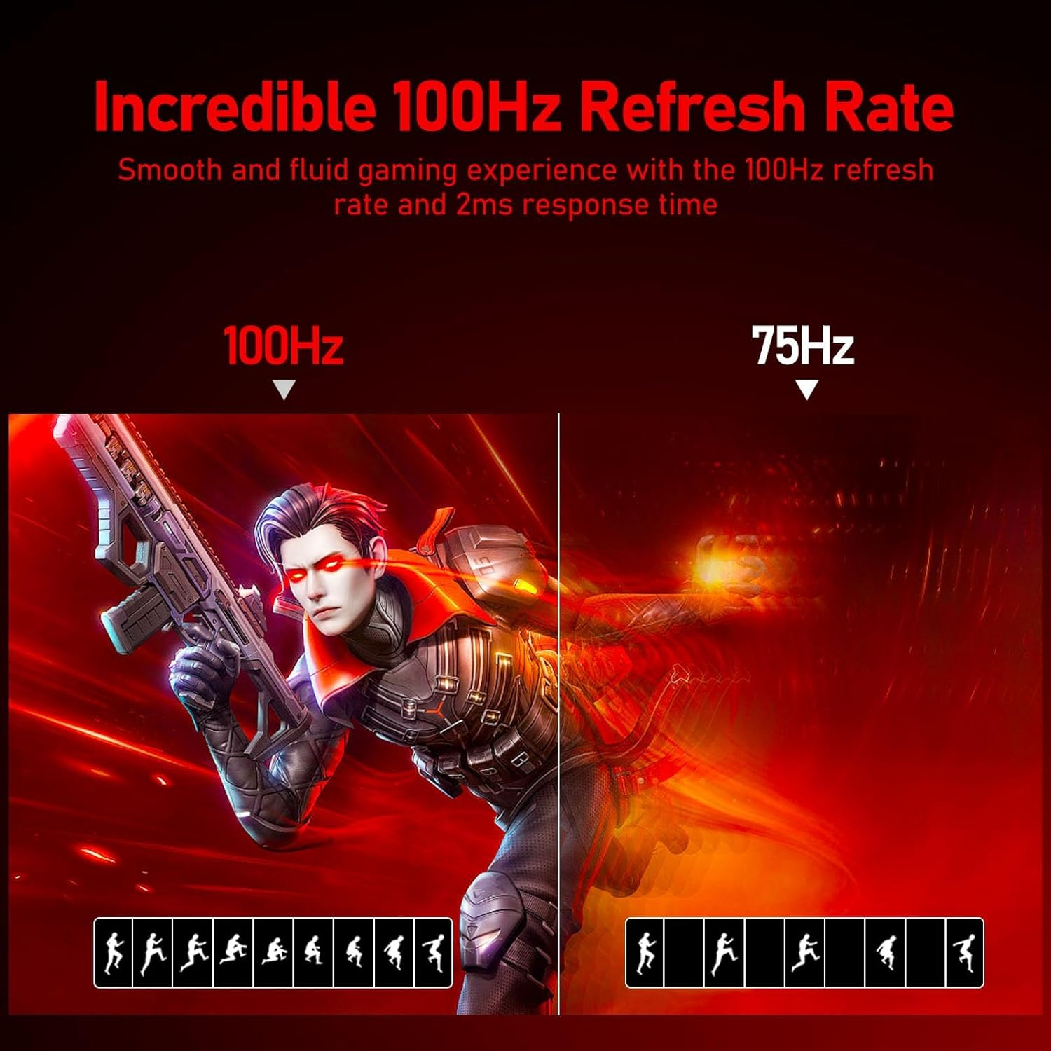 Gawfolk Curved Monitor 27 Inch 100Hz, PC Screen with Speaker 1080P, 1800R Computer Monitor with Eye Care Technology HDMI DP, Supports VESA image number 1