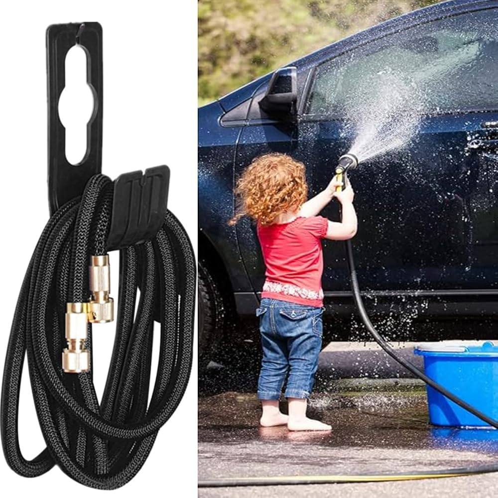 1 Pcs Garden Hose Hanger, Garden Hoses Hooks, Home Hooks, Carrier Yard Water Pipe Hanger, Gardening Supplies, for Hose Ree Irrigation Water Pipes Organizer Wall Mounted Extension Cords Storage - Green image number 2