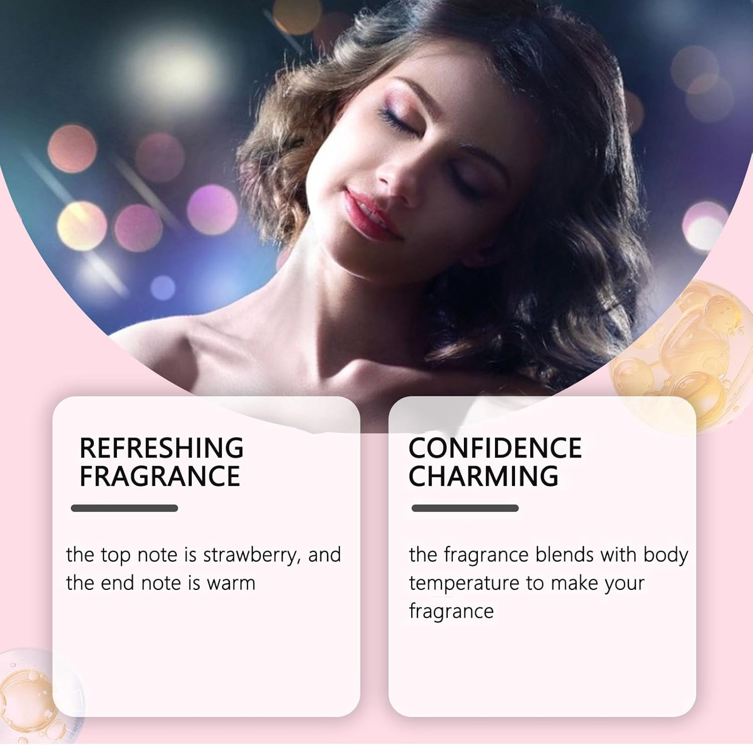 Delicate Perfume for Women - Romantic Vanilla & Fruity Fragrance, Long-Lasting Spray for Everyday Use, Skin-Friendly, Refreshing & Charming Scent,Charming with Strawberry Scent for Women (1Pcs) image number 1