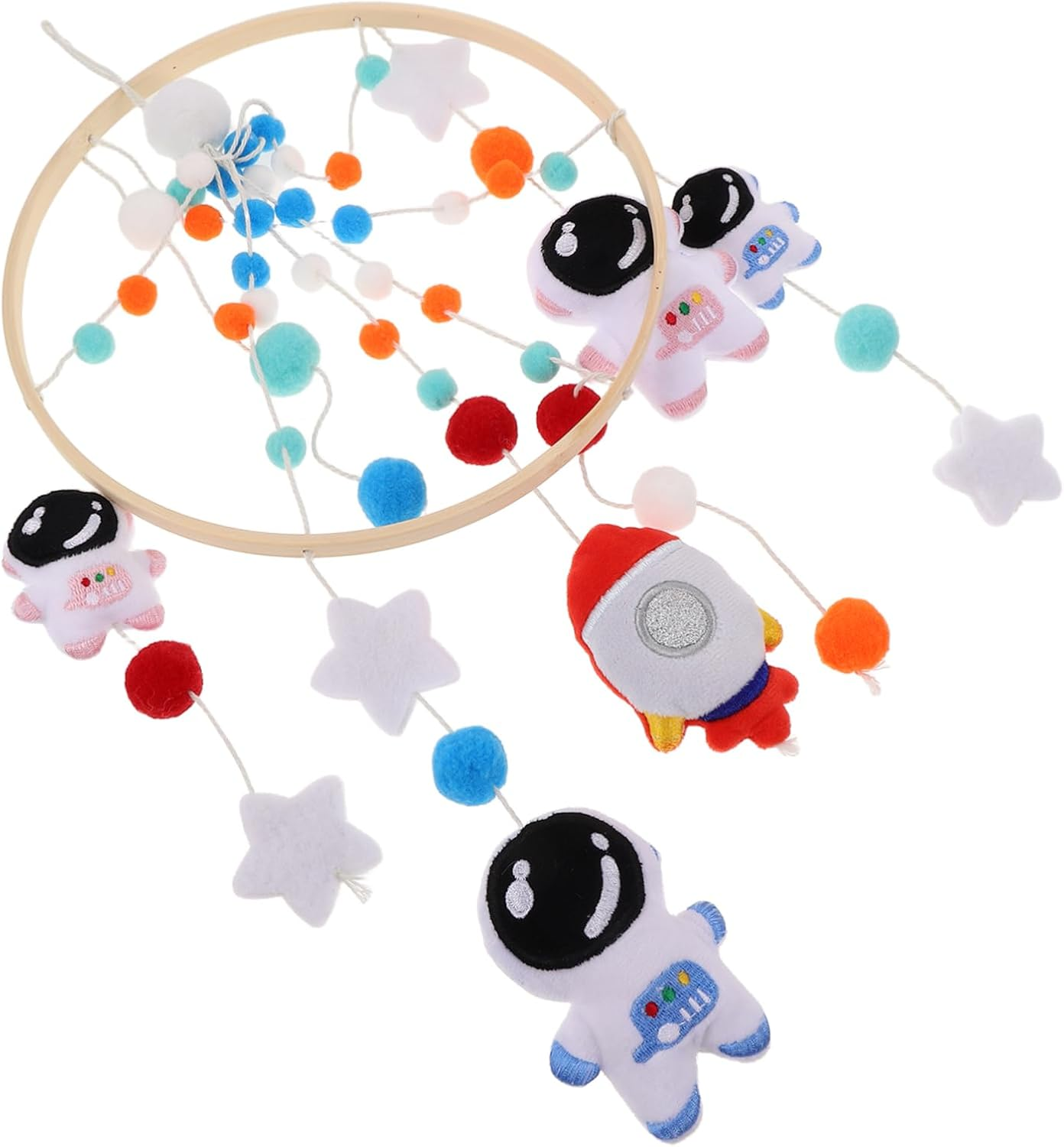 Space Nursery Mobile Astronaut Rocket Crib Hanging for Decoration for Cribs Strollers Bed Accessory for Shower image number 3