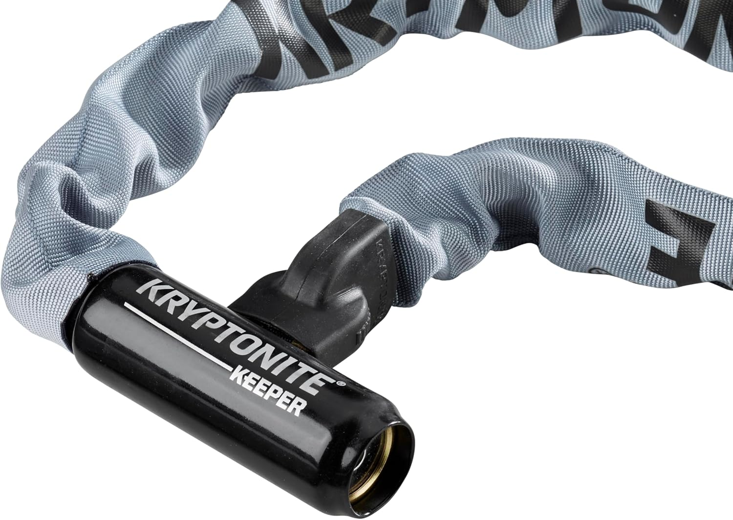 Kryptonite Keeper Integrated Chain Bicycle Lock, Grey, 32-Inch image number 1