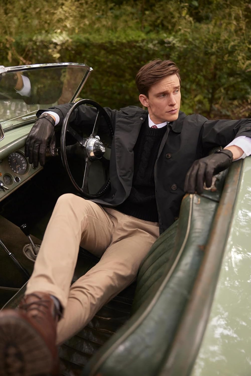 Dents Men'S Daniel Craig Fleming Leather Unlined Driving Gloves, Small image number 2