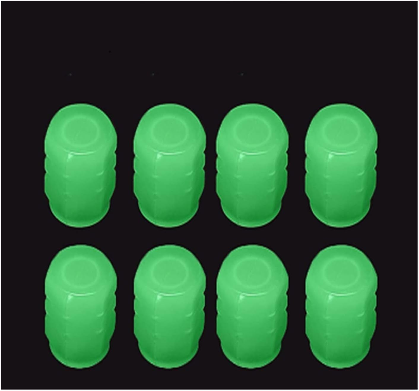 4Pcs Luminous Valve Caps Fluorescent Green Blue Night Glowing Car Motorcycle Bicycle Wheel Styling Tyre Hub Luminous Cap Decor (Color : a 8Pcs)