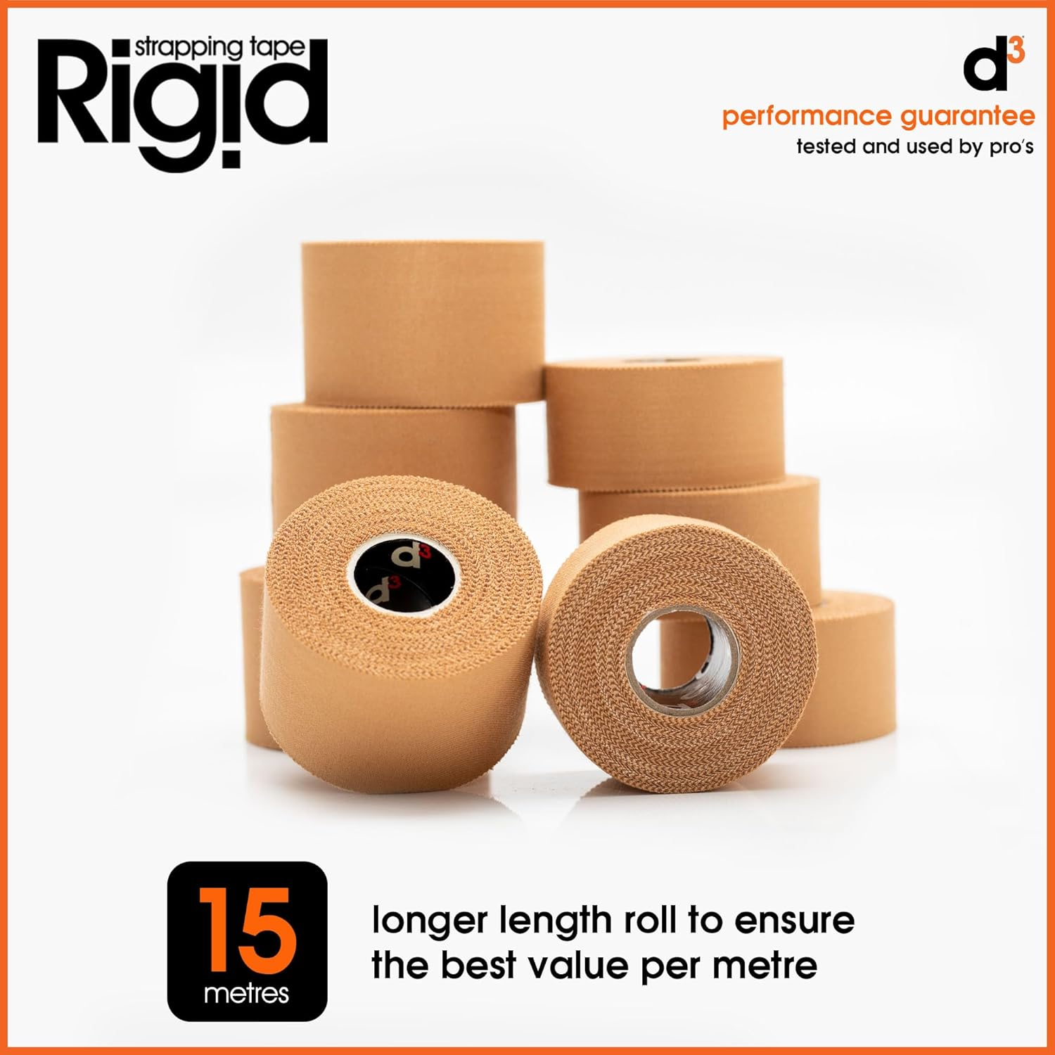 Diverse D3 Rigid Strap Tape, 15 Metre Length image number 3