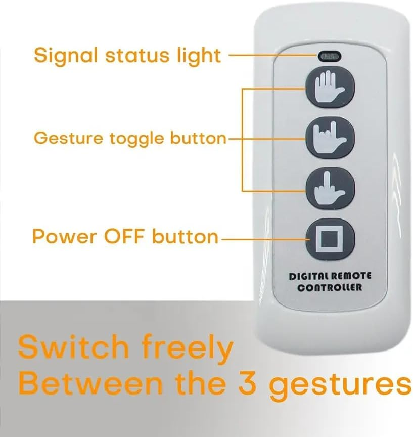 Flareflicker: LED Car Window Hand Gesture Sign for Expressive Communication on the Road - Road Rage Gifts, Middle Finger, Cool Car Gadgets, Car Accessories, Car Light, Flip off Sign, Tailgater Hand image number 6