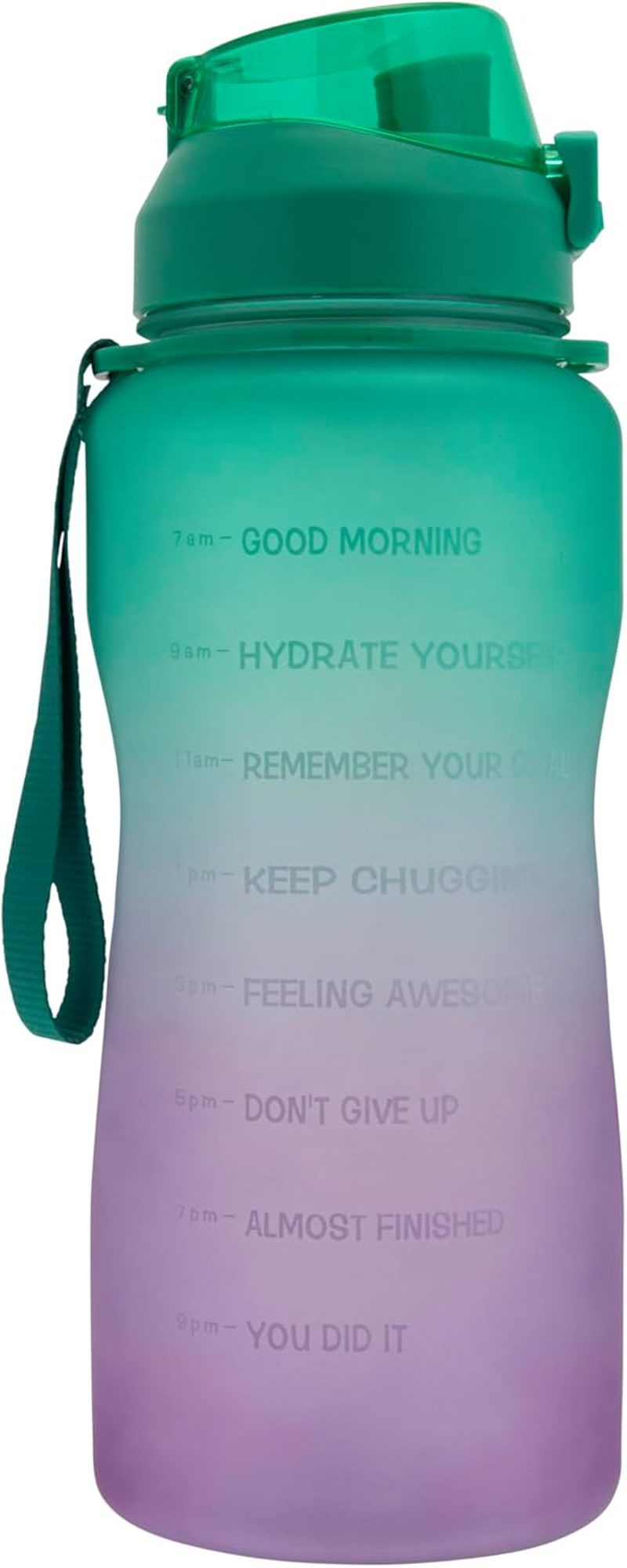 Sips & Gulps Water Bottle, 2000 Ml, BPA and Phthalate Free, Removable Straw, Material PET - Teal