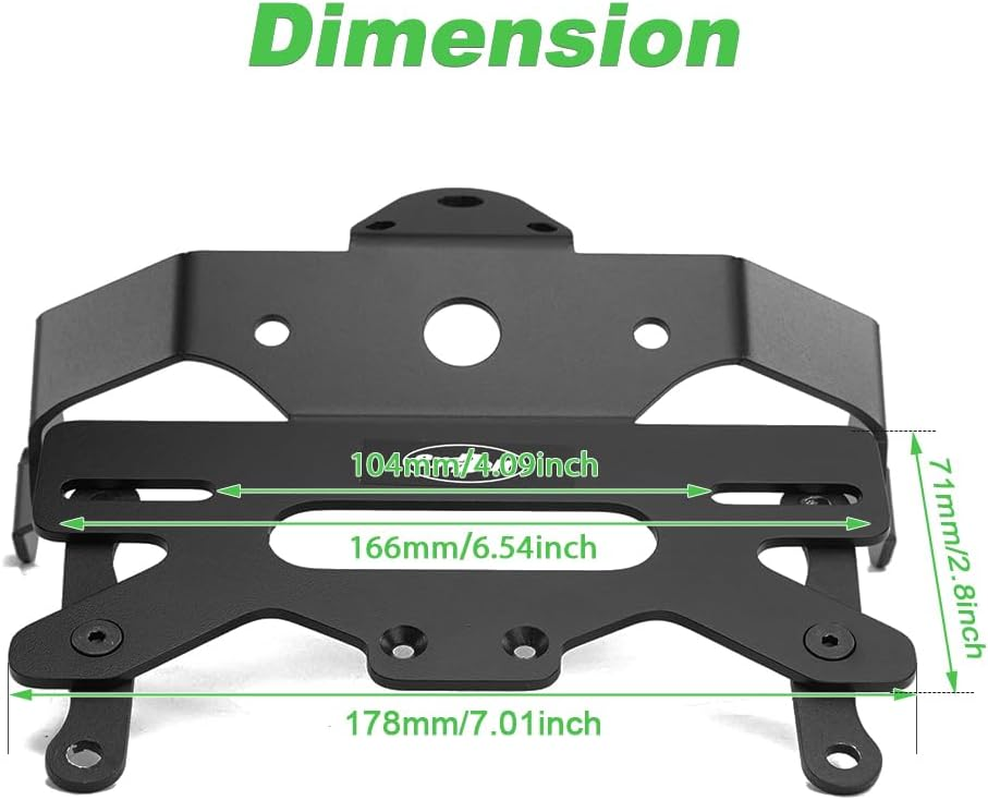 Fender Eliminator Fit for Vulcan Caf&eacute; 2025-2018 Tail Tidy Vulcan S Cafe ABS 2025-2016 Vulcan S License Plate Bracket Holder Mount Fit with Turn Signals Tail Light