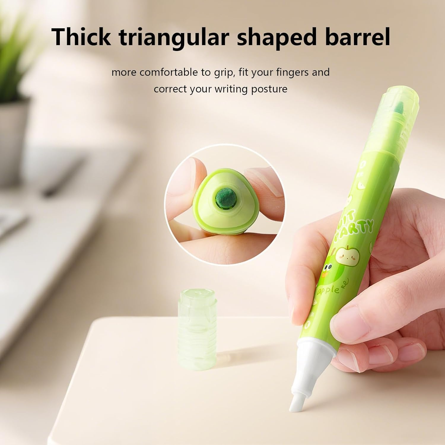 12Pcs Erasable Highlighter, Betterjonny Pastel Highlighters,Cute Dual Tip Assorted Color Highlighter Pens Wrong Color Can Be Corrected with the Other End Pens for Journals,Notebooks, Office image number 6