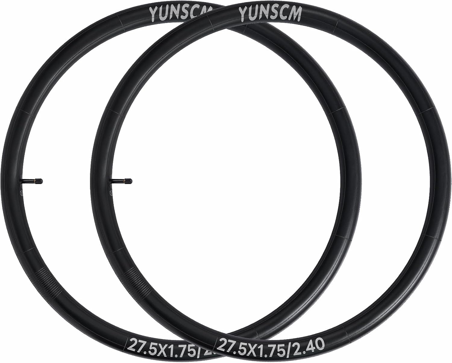 Yunscm 2 Pcs,27.5X1.95 Bike Tubes Heavy Duty,Schrader Valve 32Mm,27.5X1.75/2.4 Bike Inner Tubes,Compatible with 27.5X1.75/1.95/2.125/2.25/2.35/2.40 Mountain Bike and off Road Bike Tire Tube image number 6