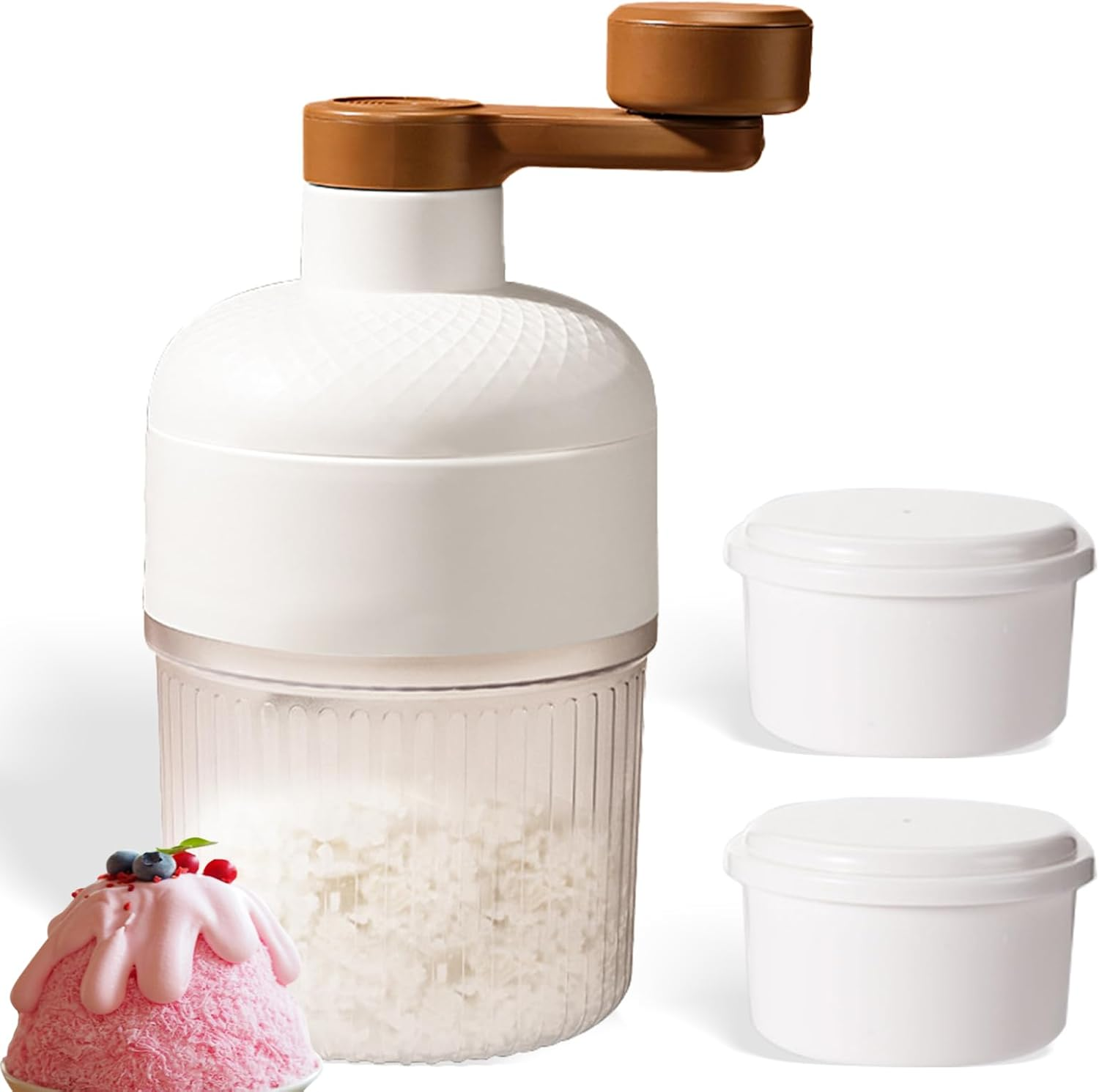 Manual Ice Shaver &ndash; High-Efficiency, No-Electric Ice Crusher & Snow Cone Maker with 2 Ice Trays, Ideal for Camping & Home Use image number 5