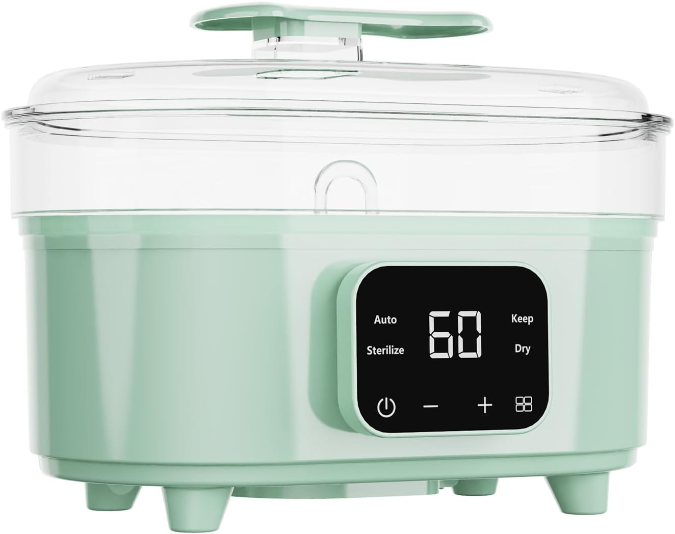 Baby Bottle Steriliser and Dryer, Electric Steam Steriliser, Universal Fit for All Baby Items, Breast Pump Accessories, Green image number 5