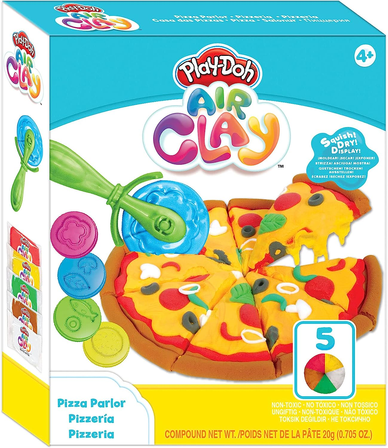 Play Doh Air Clay Pizza Parlor, Sensory and Educational Craft Toys for Kids, Ages 4+ image number 4
