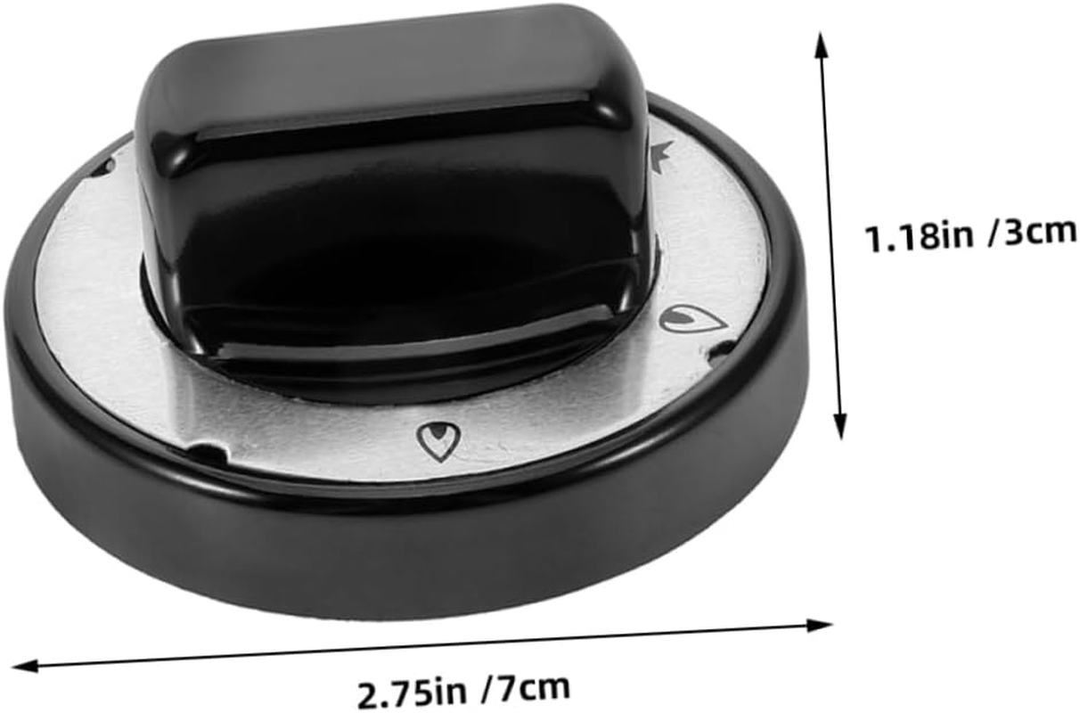 HOMSFOU 2Pcs High Temperature Resistant Cooker Knobs Stylish Red Control Switch for Gas Grills Ovens Cooktops with Inner image number 3