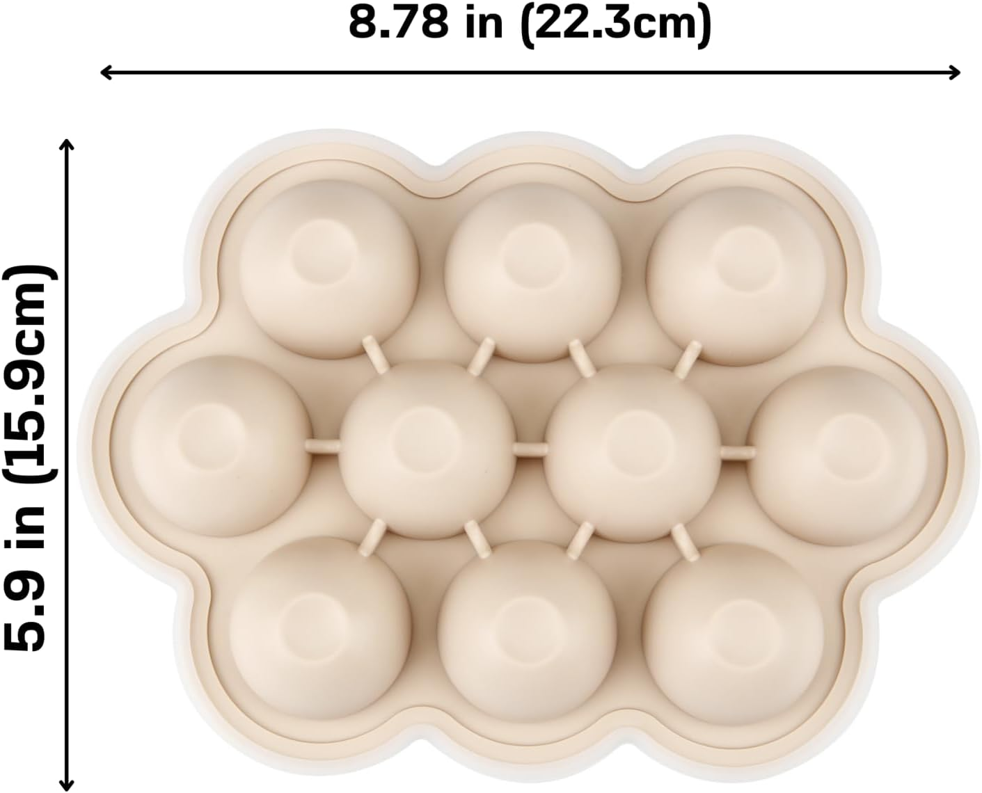 Pandaear 3 Pack Silicone Baby Food Freezer Tray with Lids（Blue/Green/Meat） image number 6