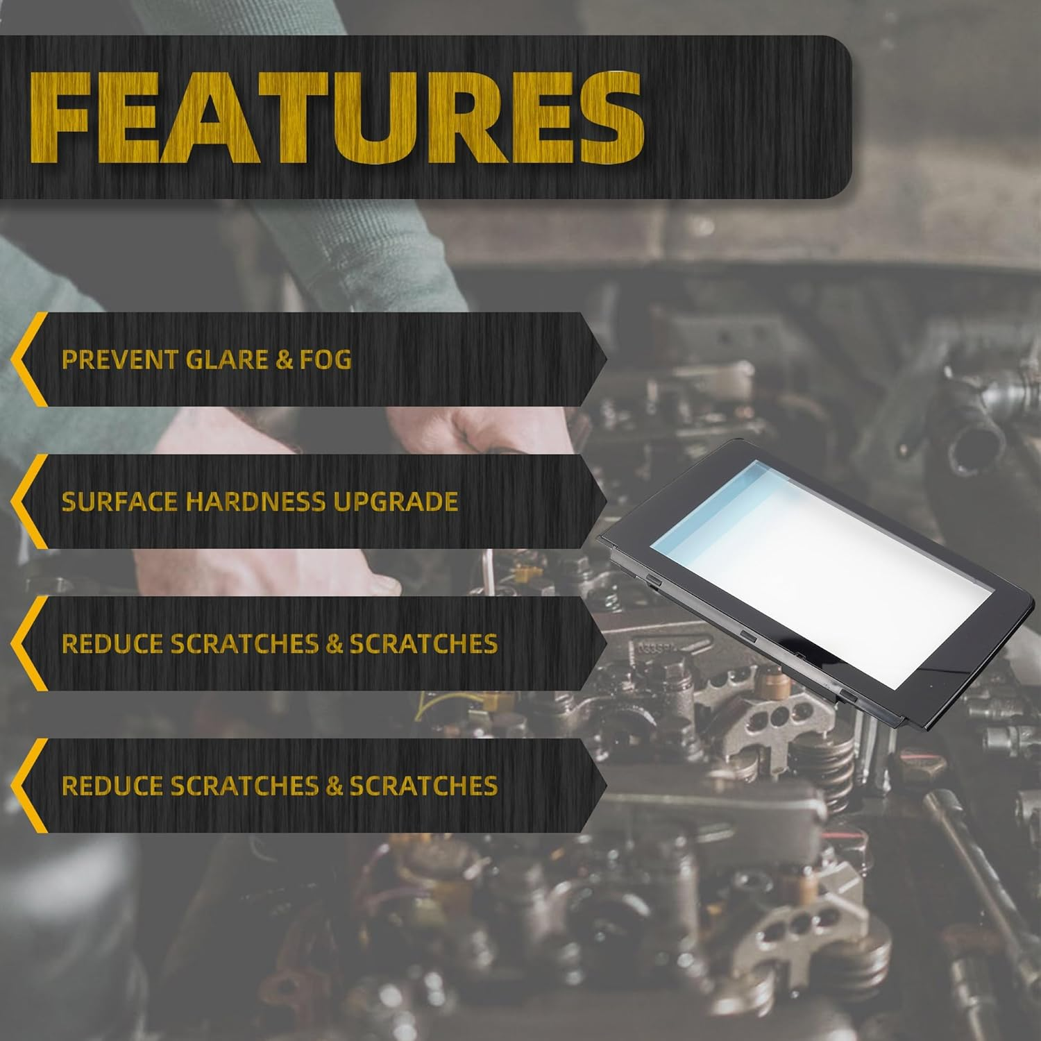 Dasbecan Uconnect 8" Touch Screen Glass Digitizer Navigation Radio Compatible with Mazda CX-9 2016-2018 Replaces# Tk48-611J0,Tk49-611Ja,Tk49-61-1J0A,Tk49-611J0-B