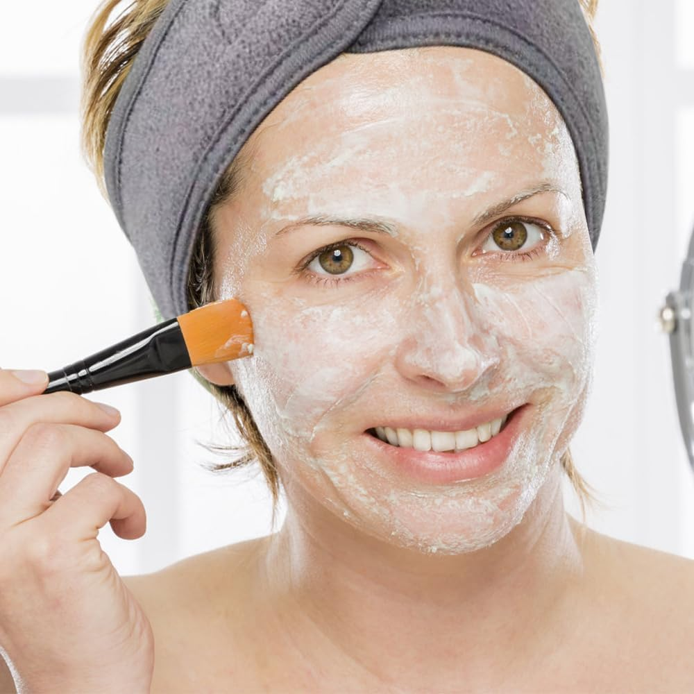 Pack of 3 Hair Bands for Make-Up, Cosmetic Headband, Terry Towelling, Spa Headband, Terry Towelling Hair Bands, Adjustable Hair Protection Band for Showers, Make up and Cosmetics (Grey) image number 3