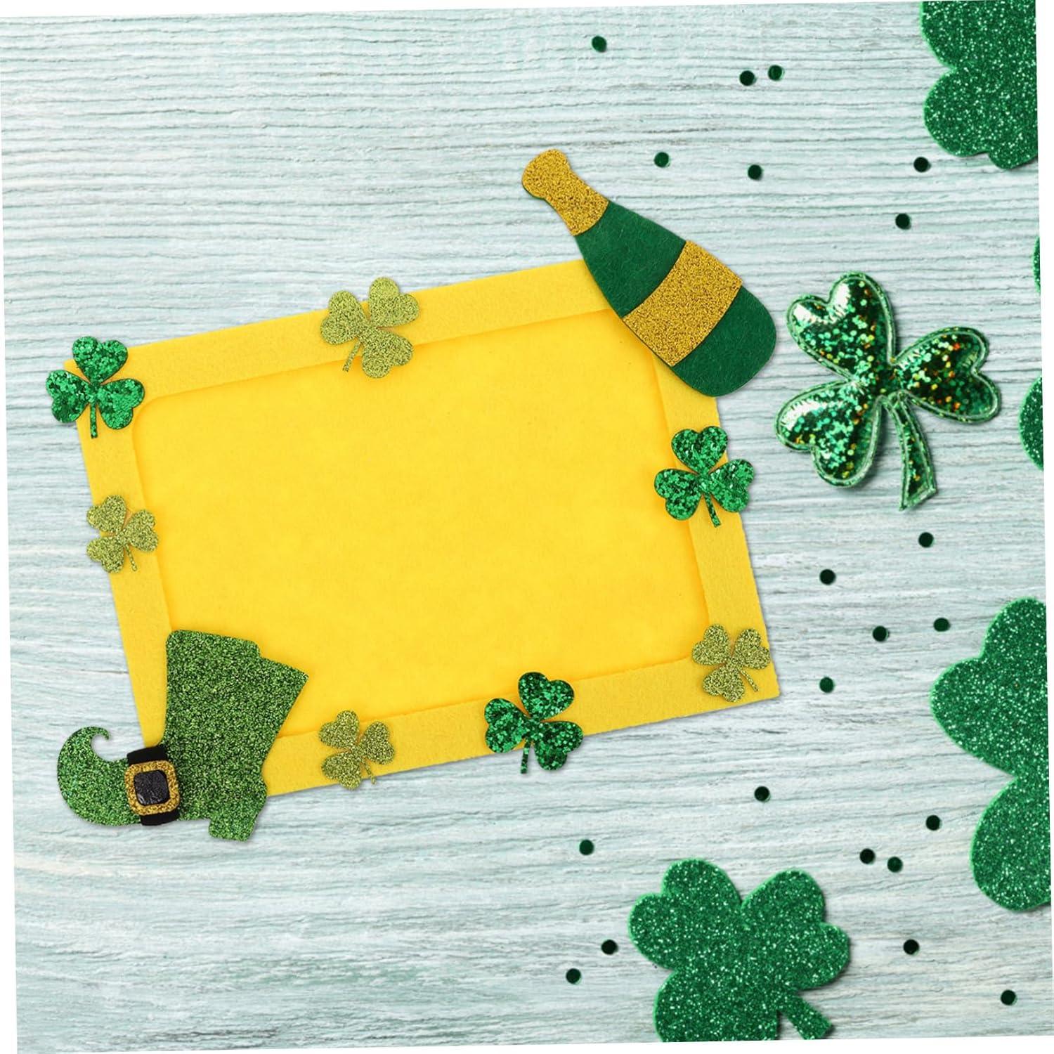 Patrick'S Shamrock DIY Photo Frame Unfinished Craft for Festive Home Decor Memorial Picture Display Easy to Assemble Unique Holiday Ornament image number 3