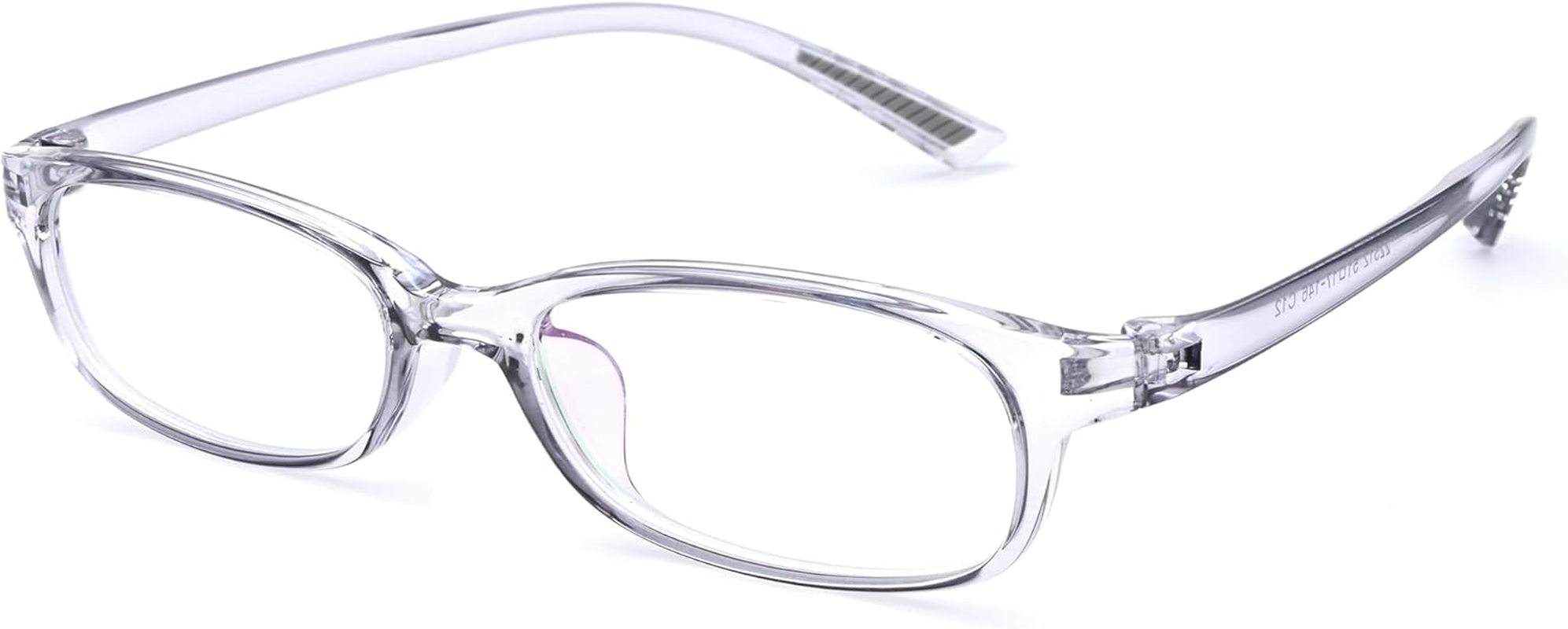 Onrtry Fake Clear Glasses Non  Eyeglasses Rectangular Frame Eyewear - A1 Bright Black image number 4